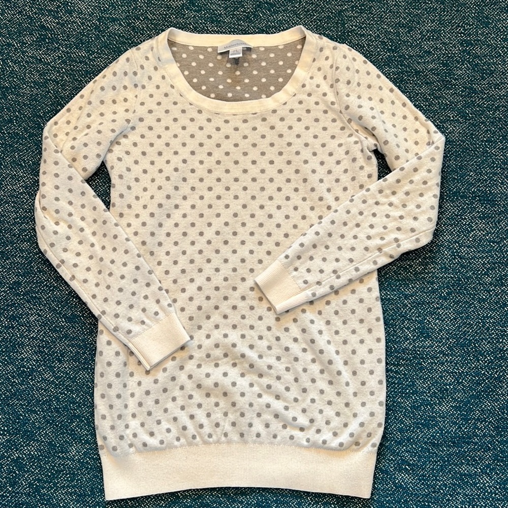 Motherhood Maternity Polka dot sweater